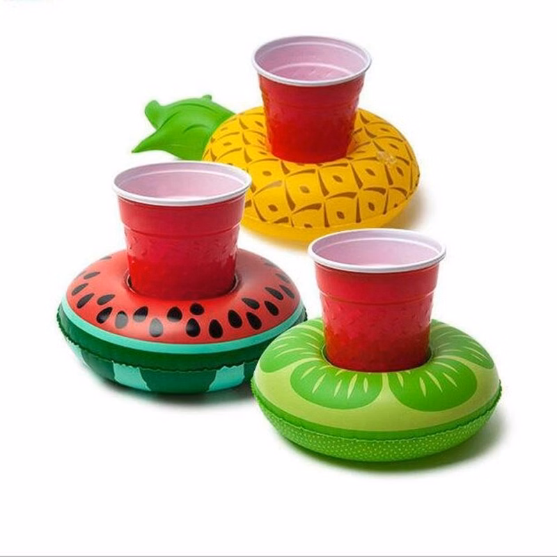 PVC Inflatable  Floating Coaster Cup Holder