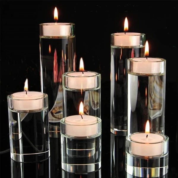 Round Crystal Candle Holders 1