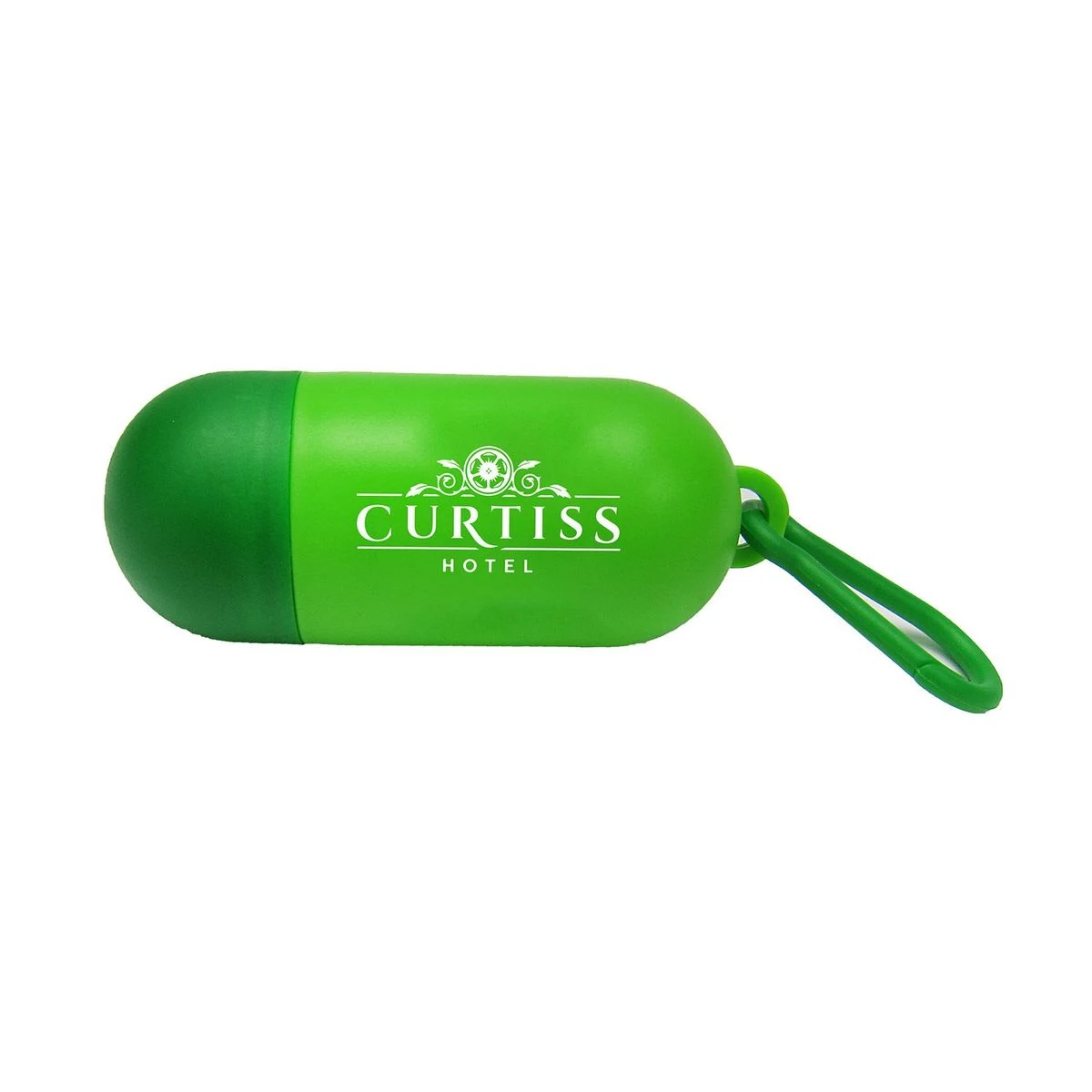 Two-Toned Capsule Shaped Pet Bag Dispenser - 1 Color Imprint 1
