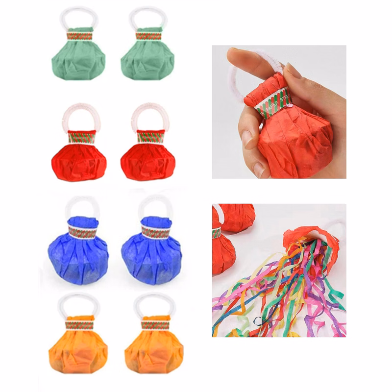 Sustainable Portable Hand - Throw Confetti Streamer with a Focus on Recycling