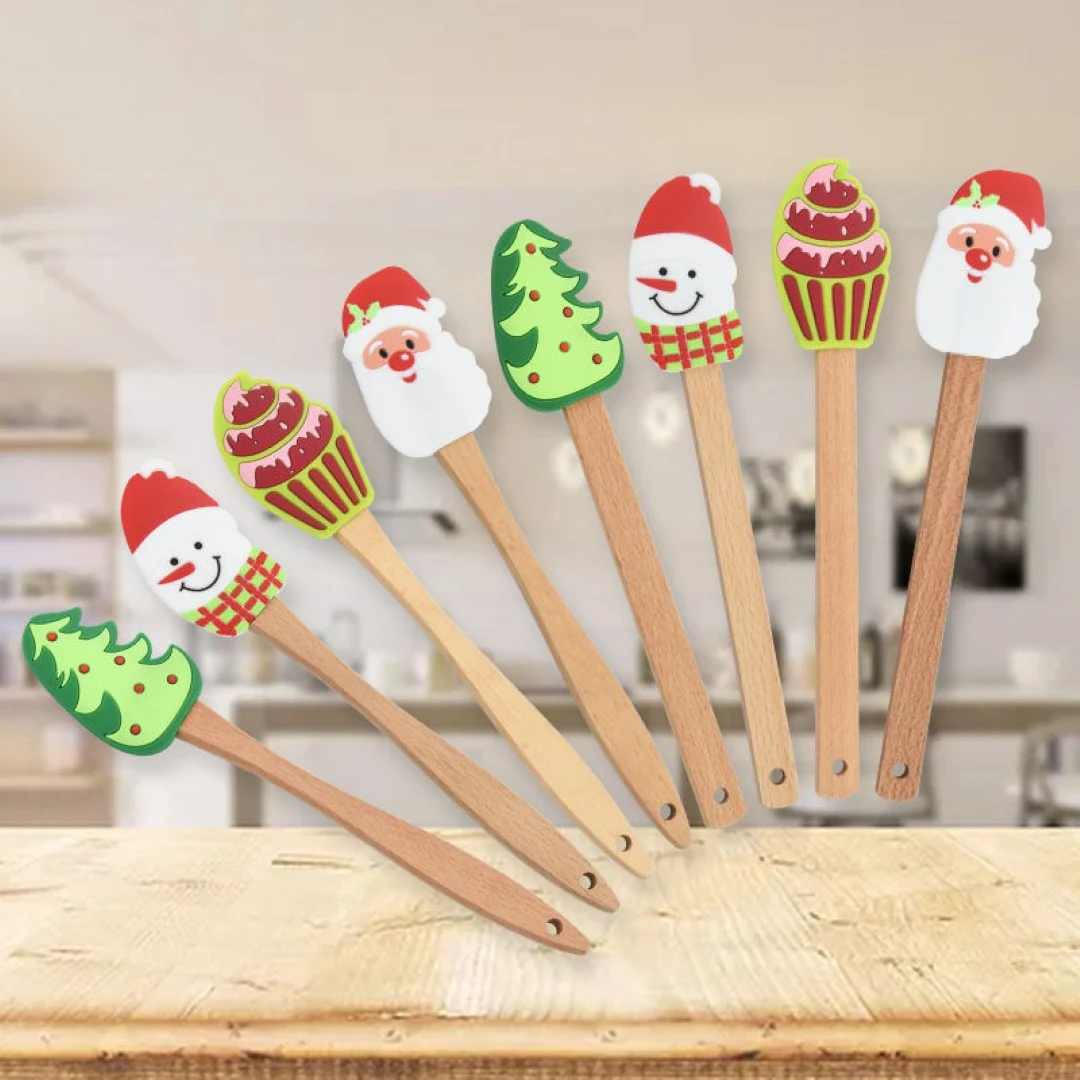 Food Grade Christmas Silicone Spatula 1