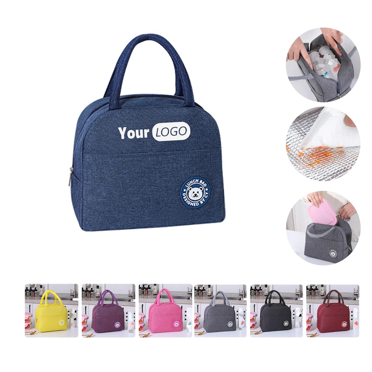 Customizable Thick-Alu Insulated Lunch Bag 1