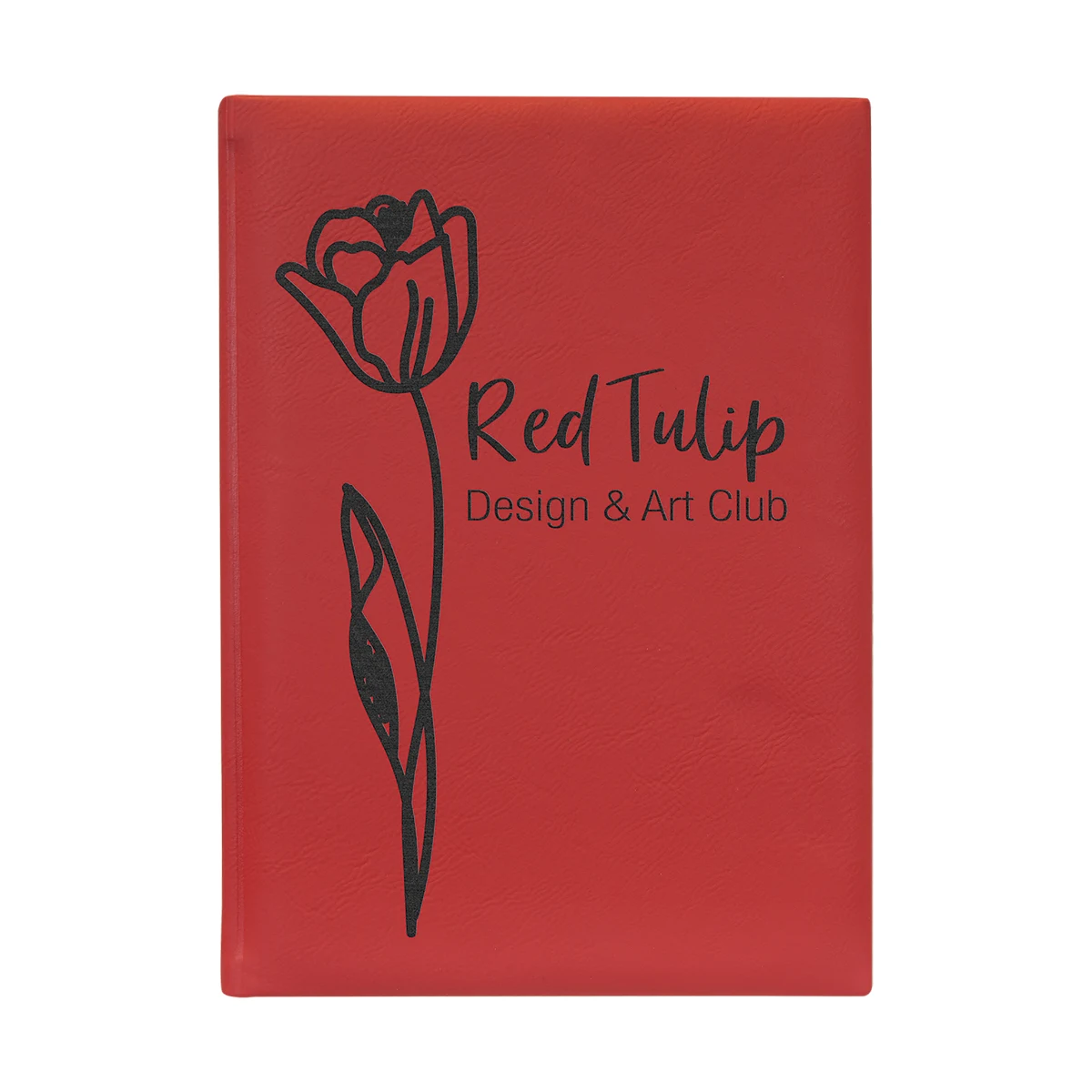 7" x 9" Red Leatherette Sketch Book 1