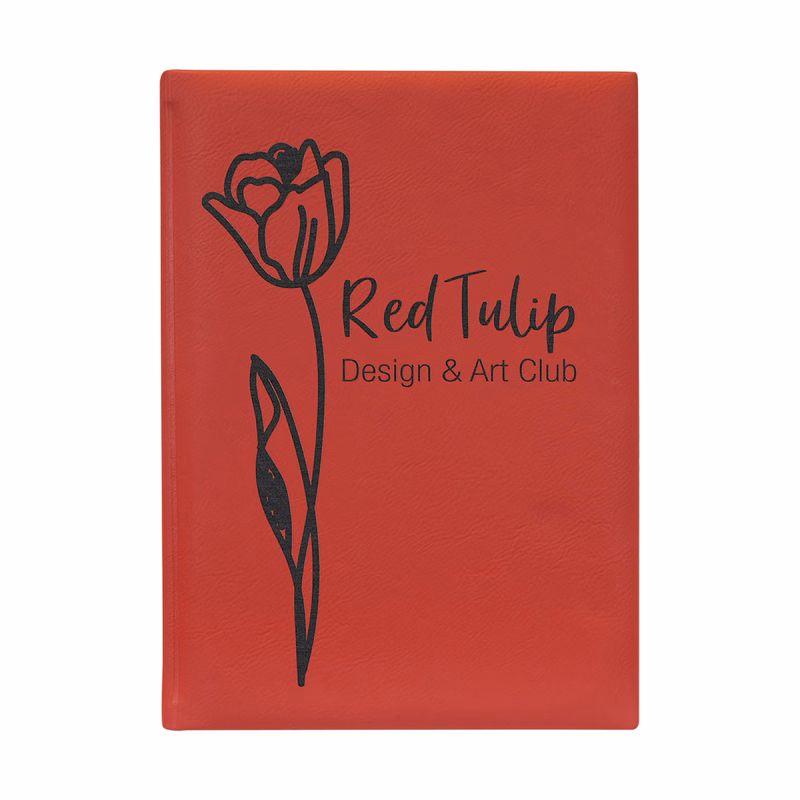 7" x 9" Red Leatherette Sketch Book