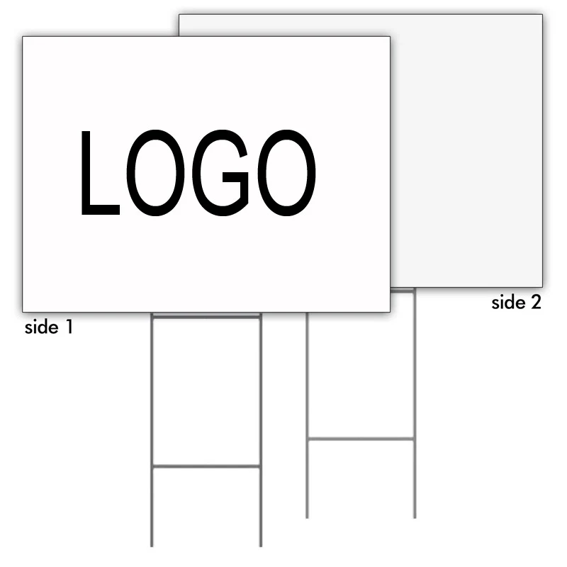 PoYard Sign, 2-sided Light Coverage 1