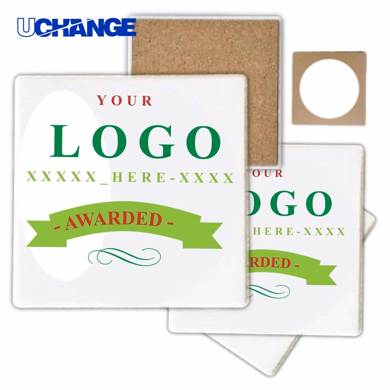 Full Color Square Stone Coaster Mat
