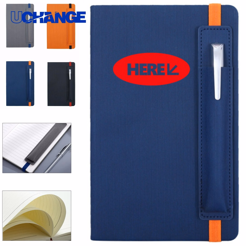A5 Journal Notebook with Pen Slot for Travel
