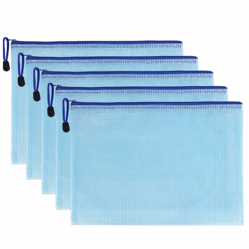 A4 Mesh Document Sleeve File Bag with Zipper
