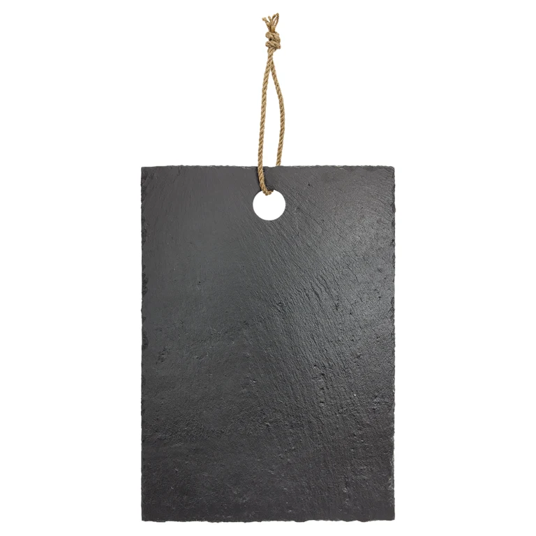 9 3/4" x 13 3/4" Rectangle Slate Cutting Board with Hanger String 1