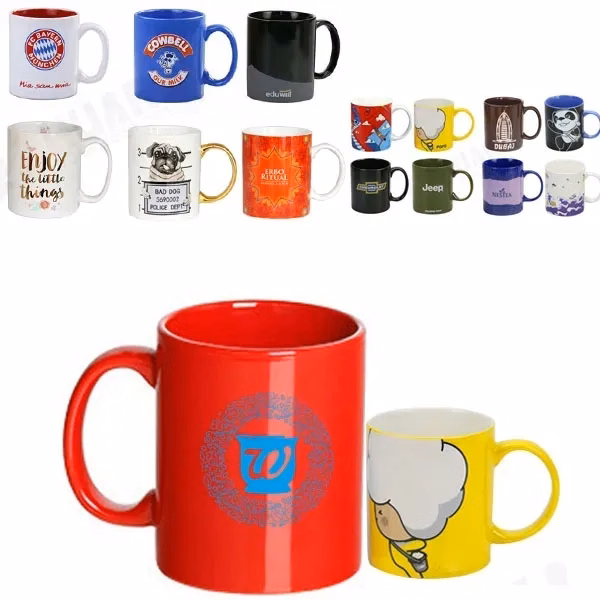 Custom 11 oz Ceramic Coffee Mug with Glazed C Handle — Daily Drinkware Promo Essential