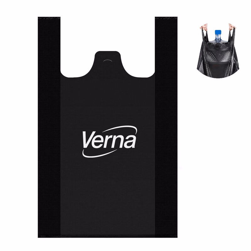 Large Capacity Black Garbage Bag w/ Handles