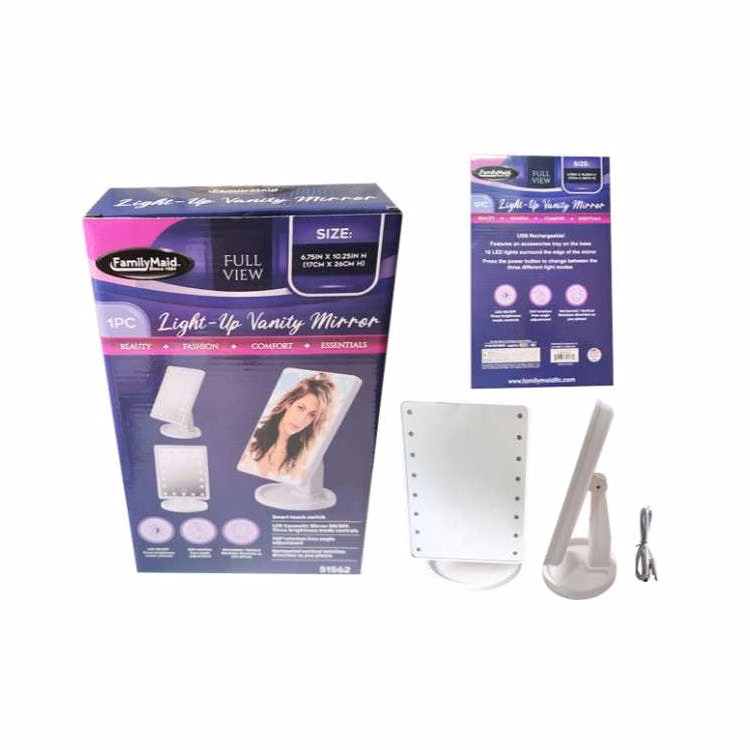 LED Light-Up Vanity Mirrors 6.75" x 8.6" x 10.25"
