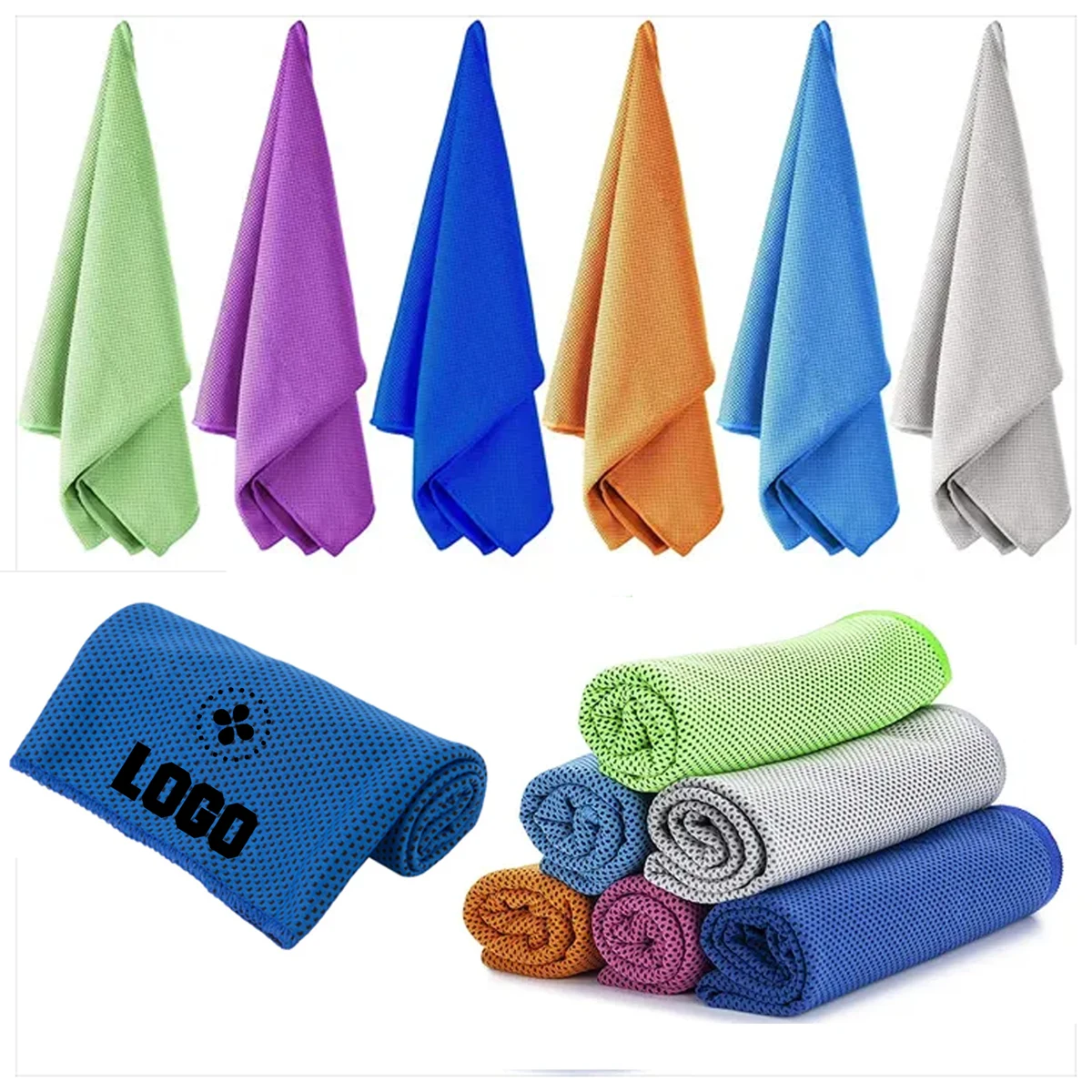 Super Dry Cooling Towel MOQ 50PCS Instant Relief Outdoors 1