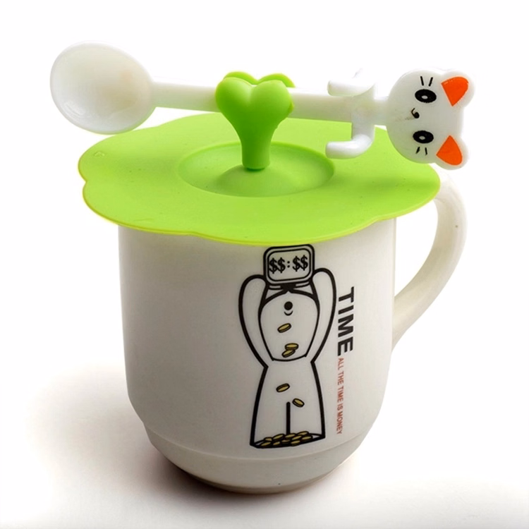 Silicone Lids with Spoon Holder