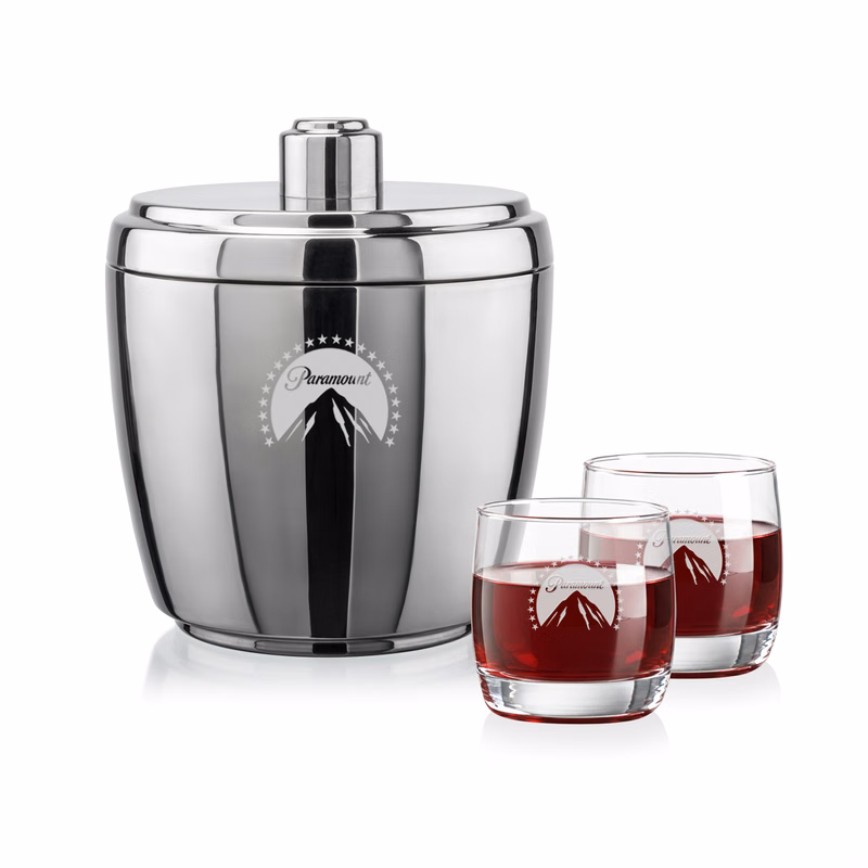 Pescara Ice Bucket & Nordic On-the-Rocks Set
