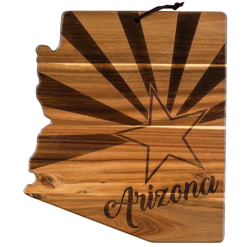 Rock & Branch® Origins Series Arizona State Shaped Wood Serving and Cutting Board 1