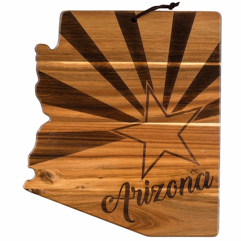 Rock & Branch® Origins Series Arizona State Shaped Wood Serving and Cutting Board