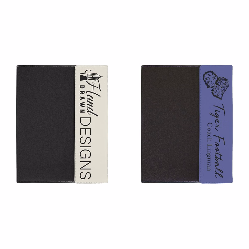 9 1/2" x 12" Leatherette Canvas Portfolio with Note Pad