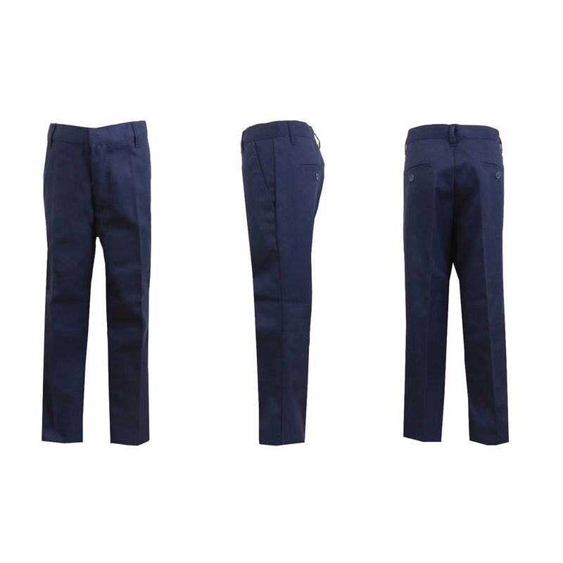 Boys' Uniform Pants - Size 12 Navy Flat Front
