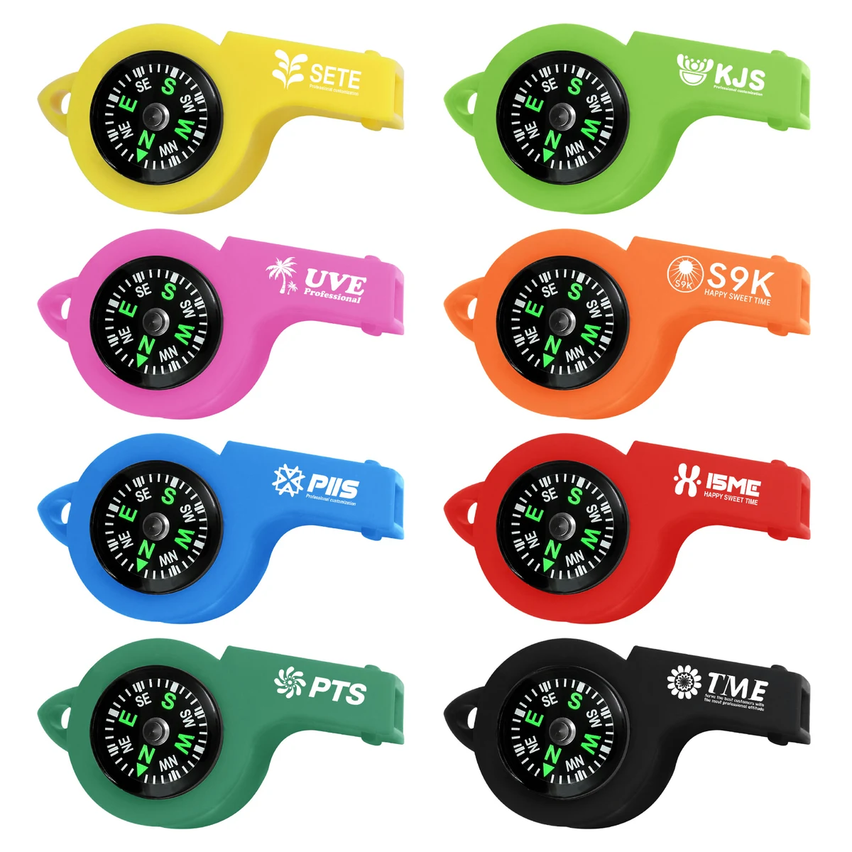 2 in 1 Emergency Whistles with Compass 1