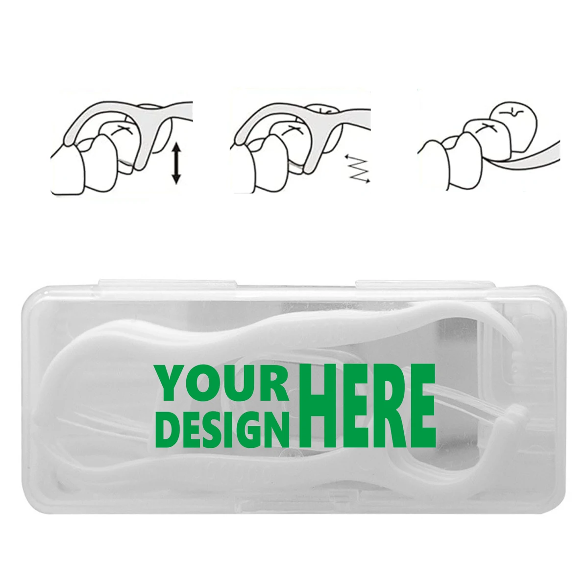 Portable Pack of 10 Floss Picks for Easy Use 1