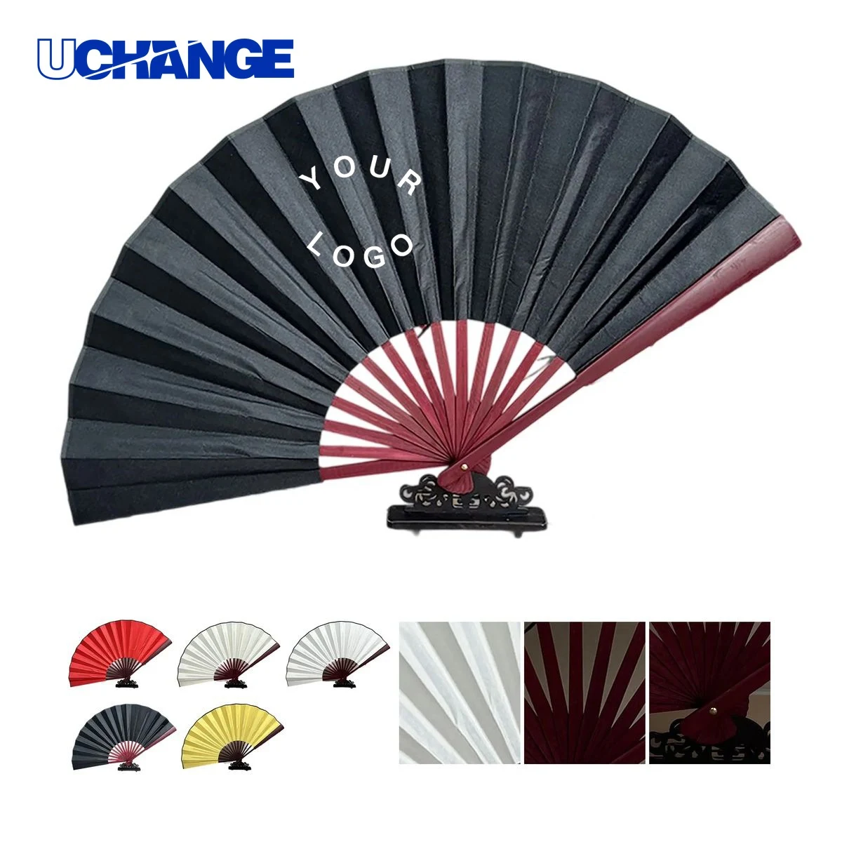 Fabric Display Fan with Stand 1