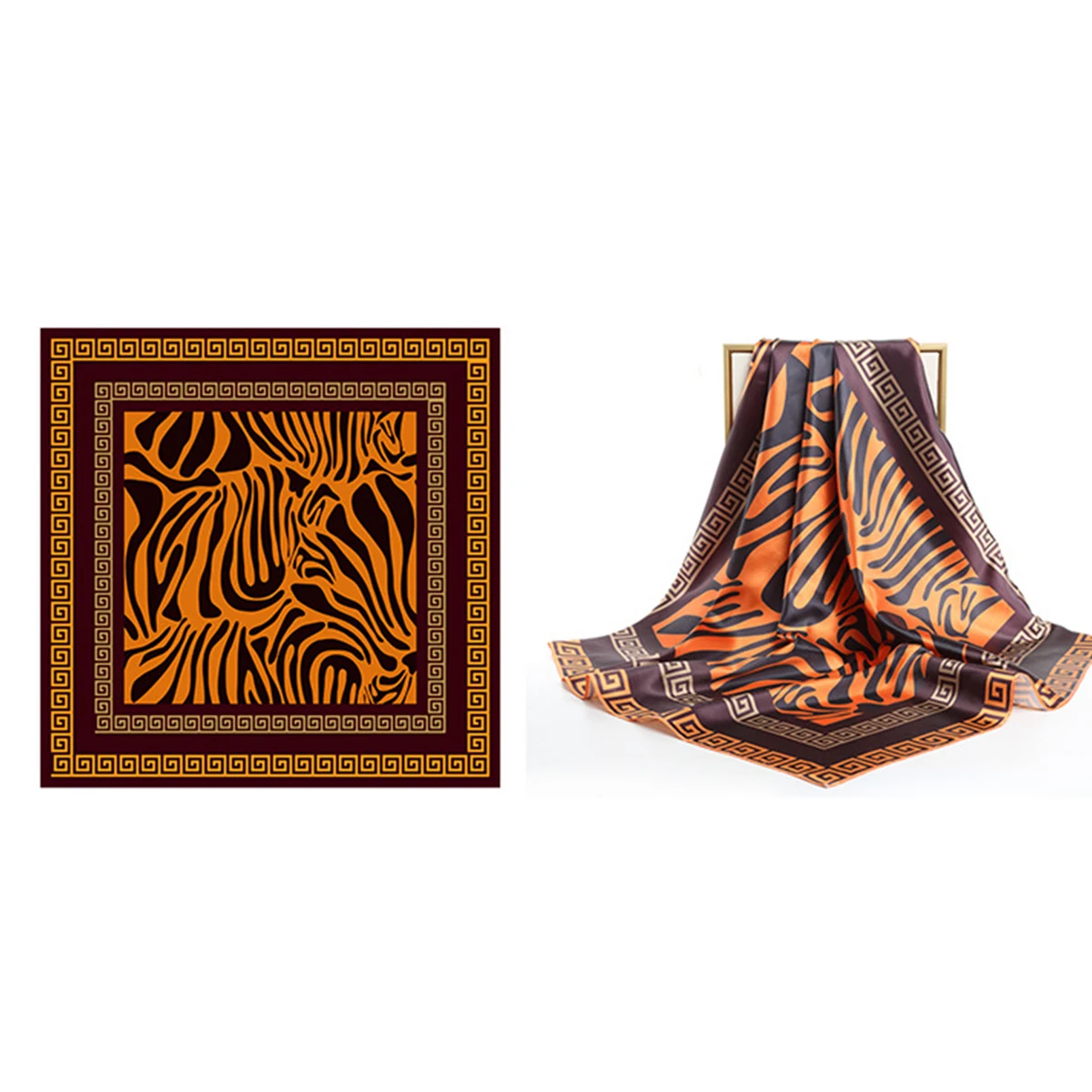 Full-color Square Silk Scarf MOQ 50 1