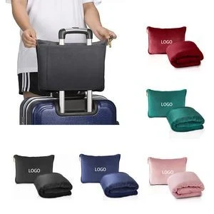 2 in 1 Airplane Travel Pillow Blanket 1