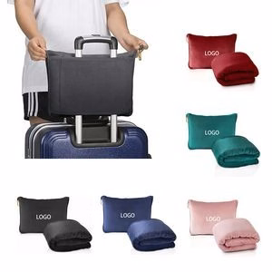 2 in 1 Airplane Travel Pillow Blanket