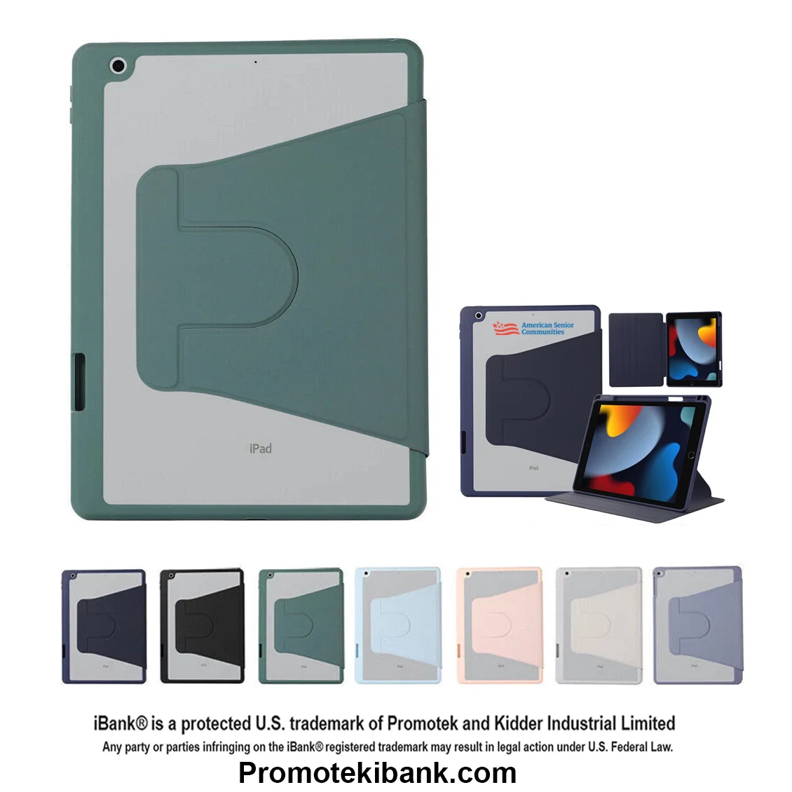 iBank ® Slim Cover Case for 2026/2024 Samsung Galaxy Tab A11/A9 8.7 Inch 1