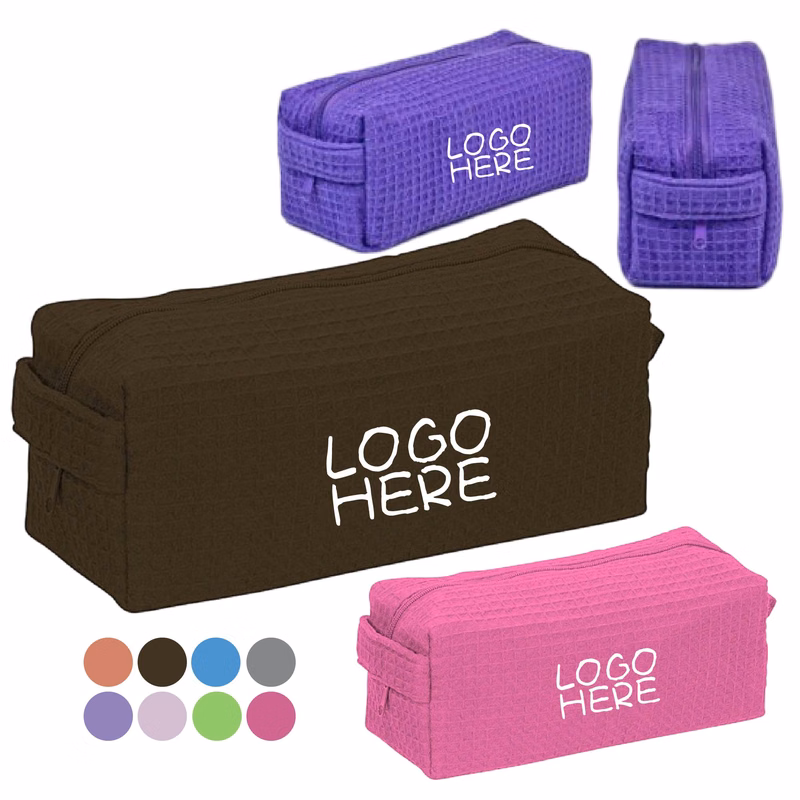 Travel Sized Waffle Cosmetic Bag