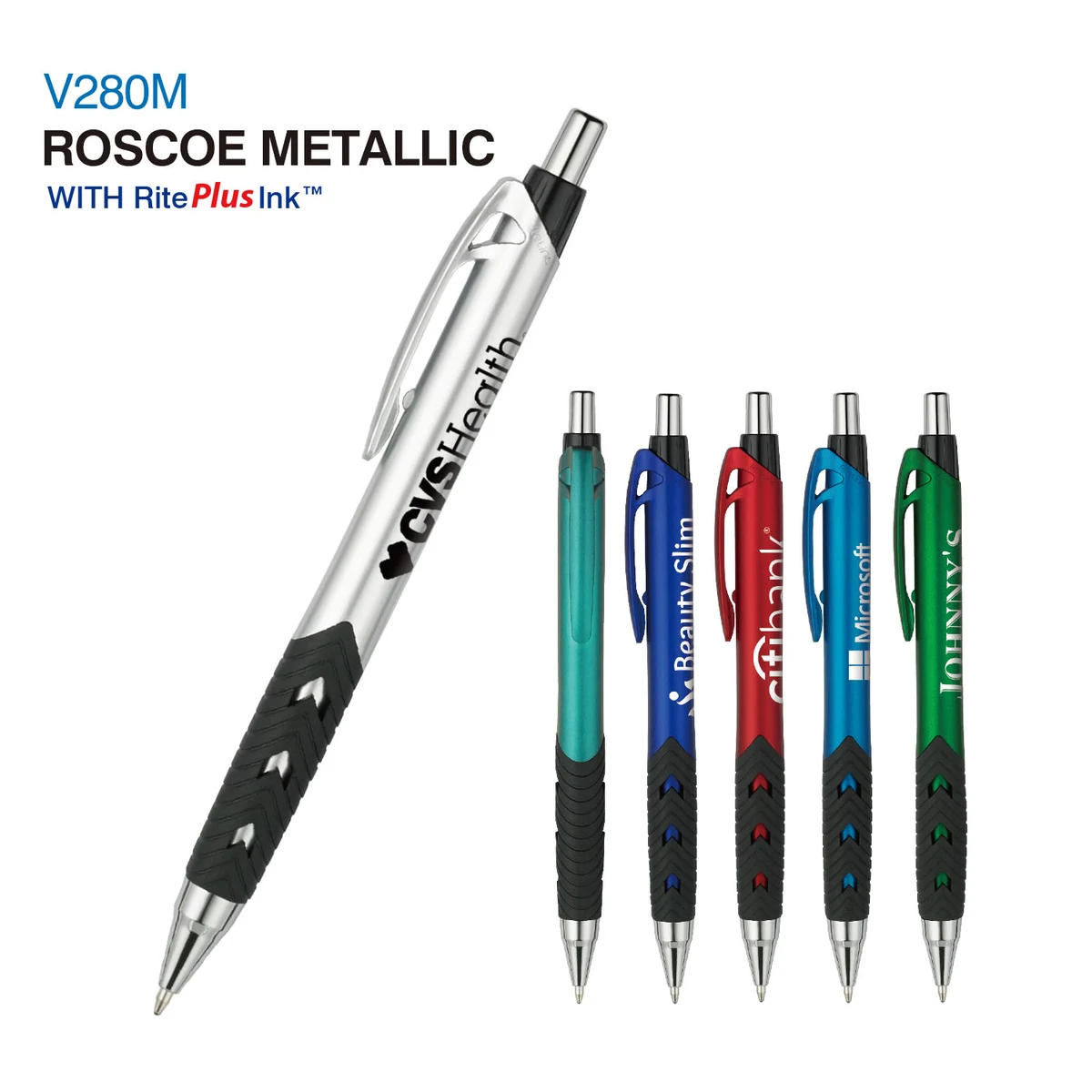 Roscoe Metallic Pen w/RitePlus Ink 1