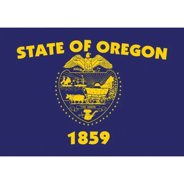 Oregon Official Car Flag 1