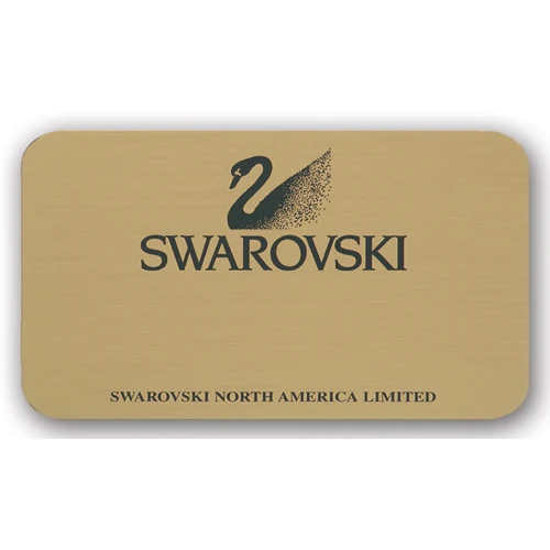 Brass Badge Screened Logo (6-10 Square Inches) 1