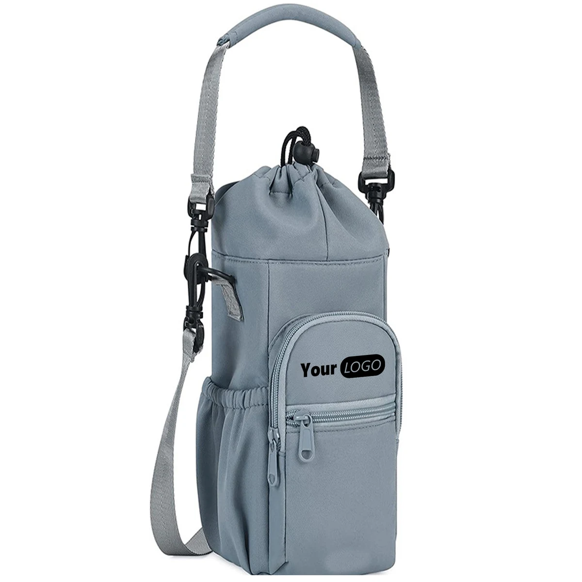 Canvas Portable water bottle insulation bag 1