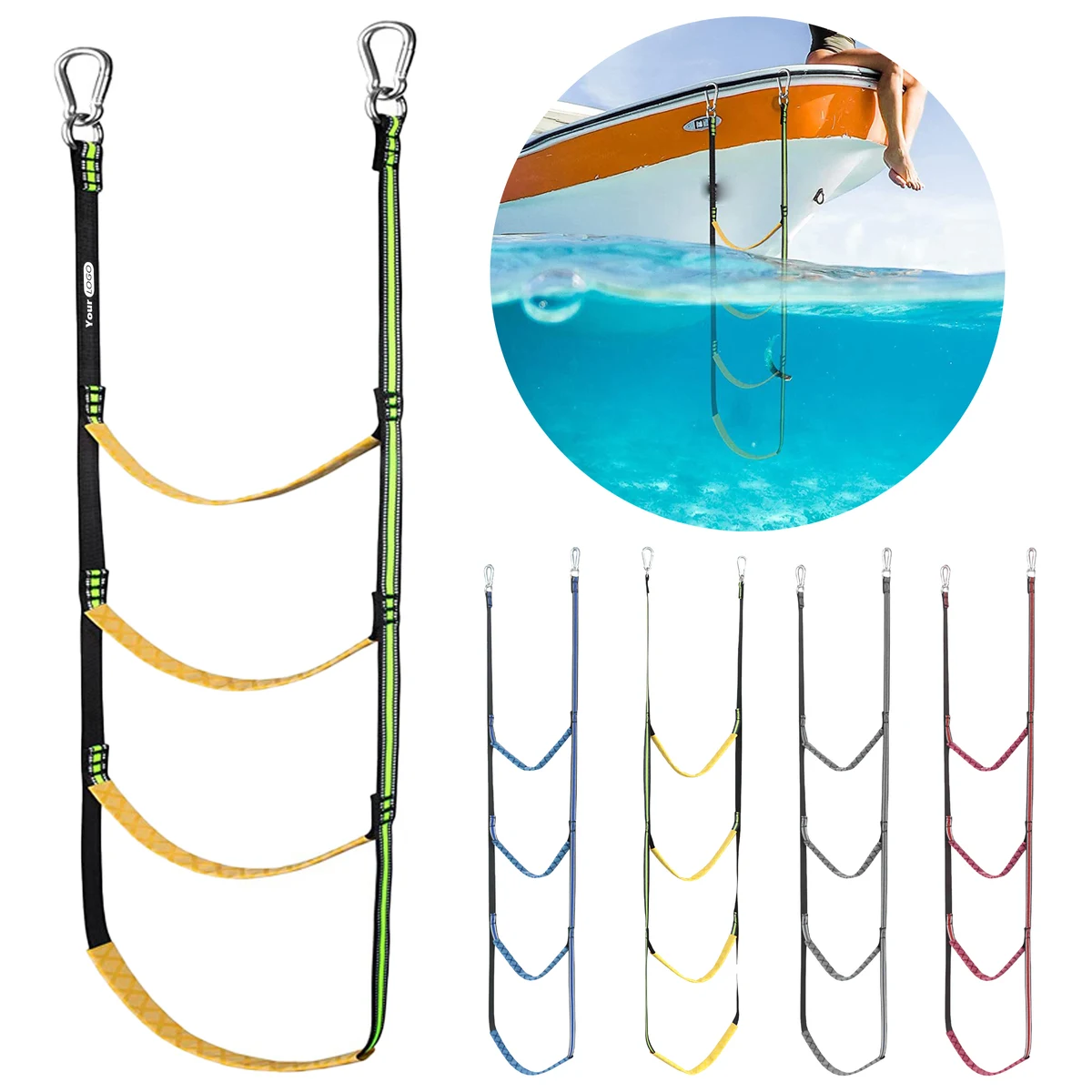 Nylon Folding Boat Hanging Ladder 1