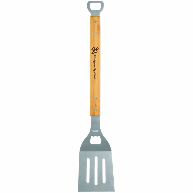 19 1/4" Bamboo BBQ Spatula w/ Bottle Opener