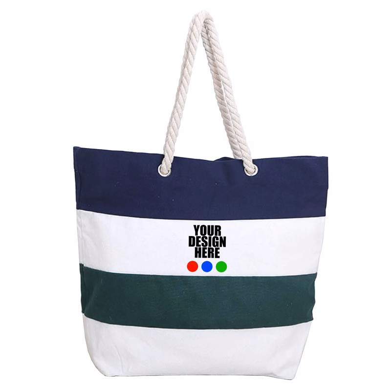 Canvas Tote Bag w/ Cotton Handle