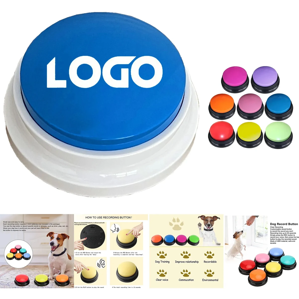 Dog Buttons for Communication 1