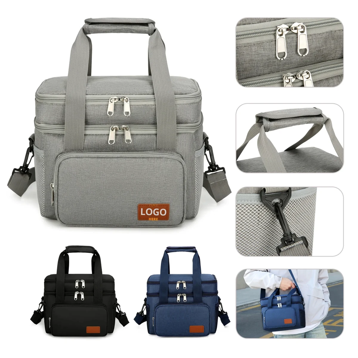 Zip Insulated Cooler Lunch Bags 1