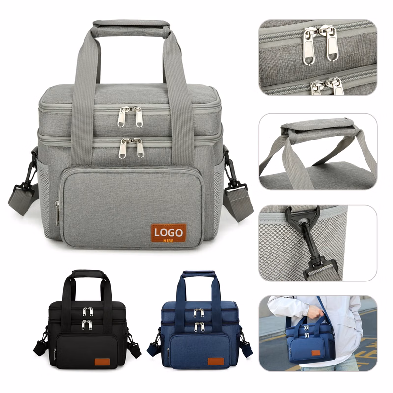 Zip Insulated Cooler Lunch Bags