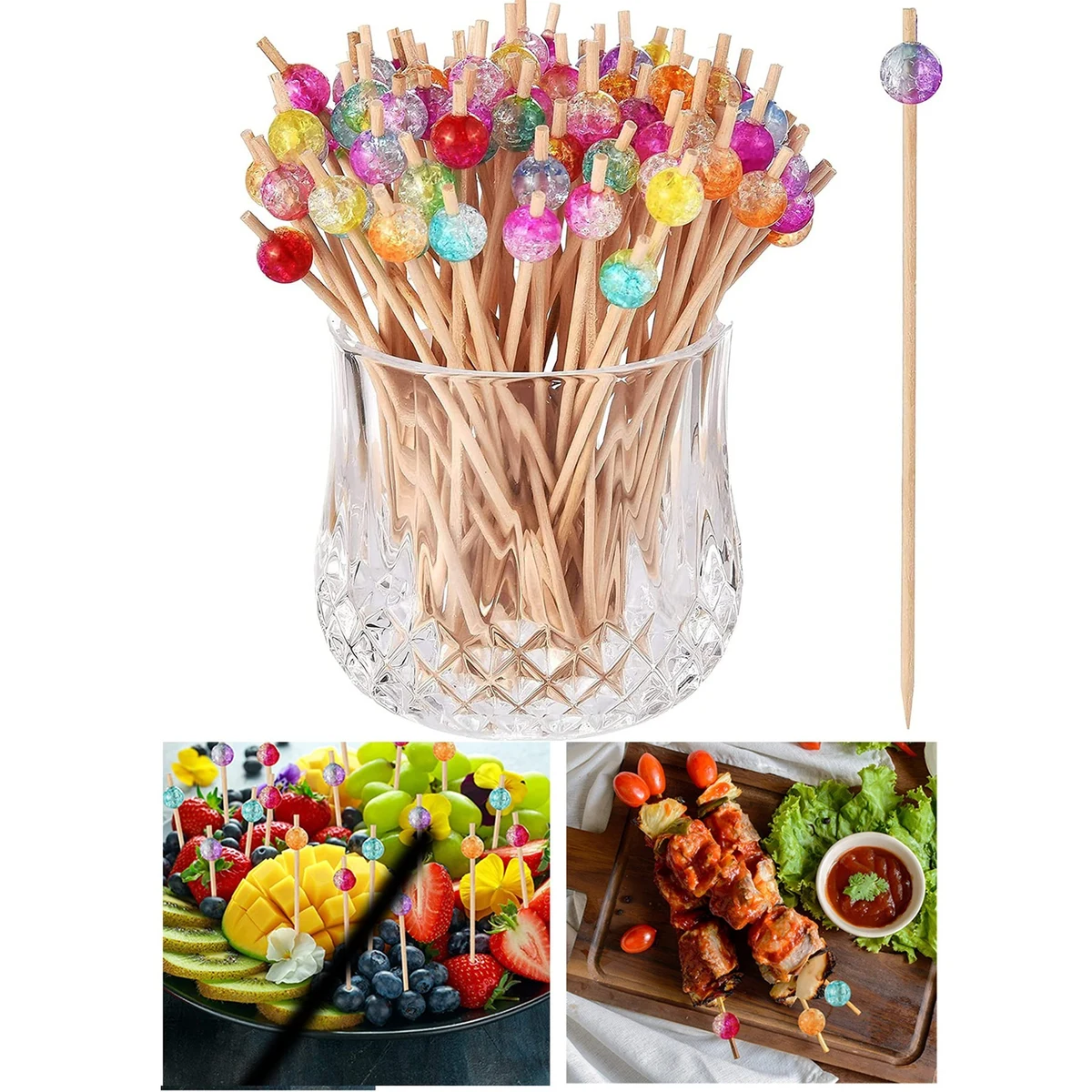 100 Pack Cocktail Picks 1