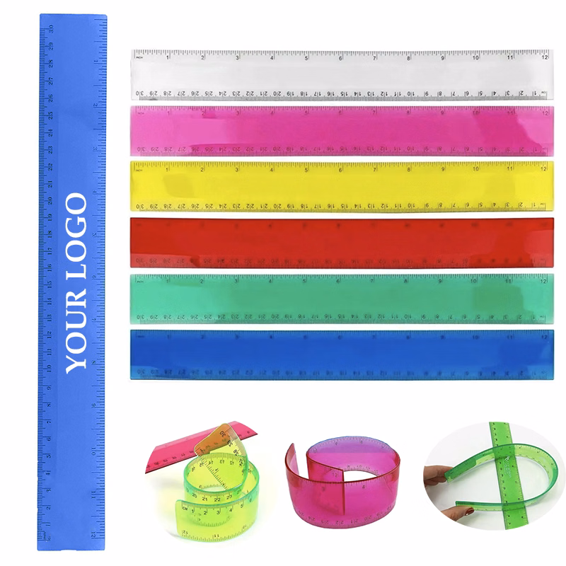 30cm/12inch Soft PVC Plastic Ruler
