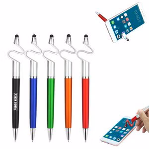 S Shaped Stylus Pen With Phone Stand And Ballpoint Functionality
