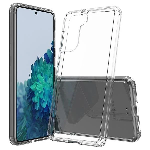 Samsung S21 Plus Clear Hard Shell Case w/TPU Bumpers 1