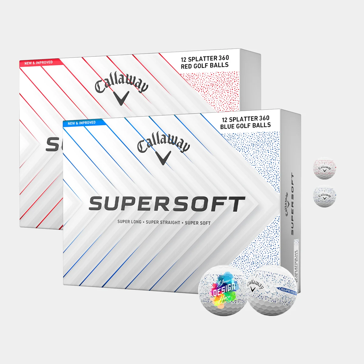 Callaway® Supersoft Splatter 360 Golf Balls 1