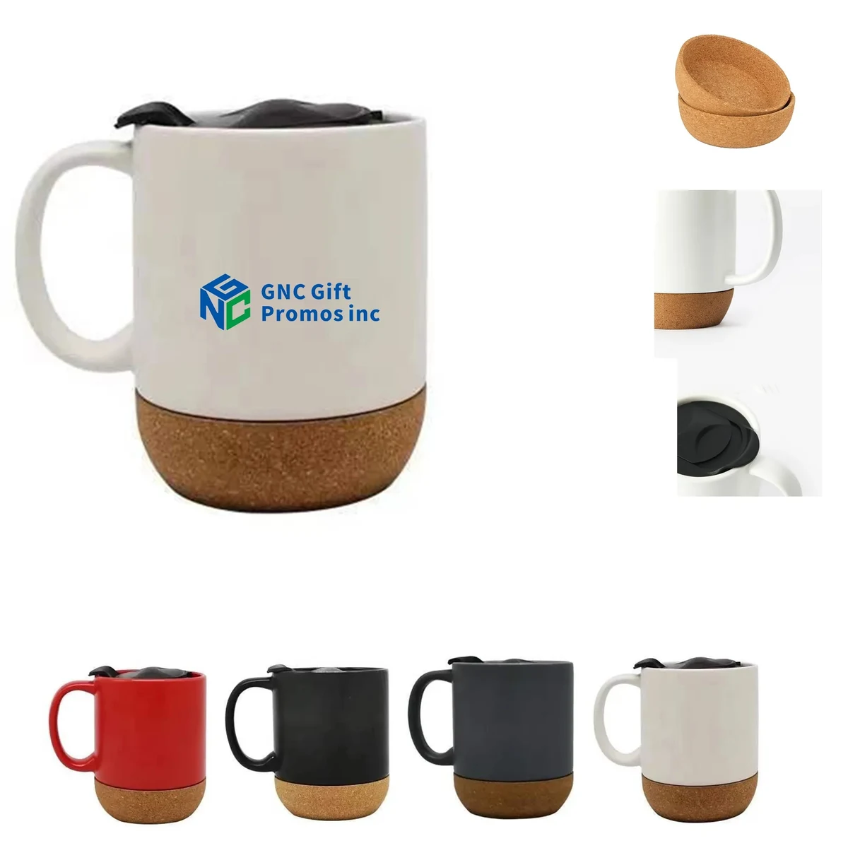 Cork Bottom Ceramic Mug - 12 oz 1