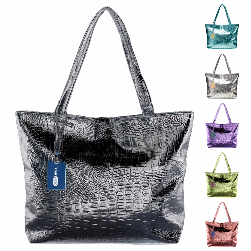 Pu Chic Crocodile Texture Tote For Everyday Glamour