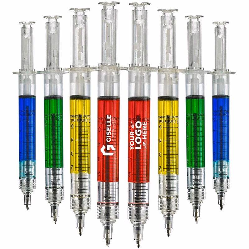 Novelty Liquid-Filled Syringe Pen