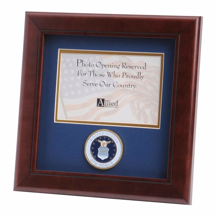 U.S. Air Force Medallion 4-Inch by 6-Inch Landscape Picture Frame